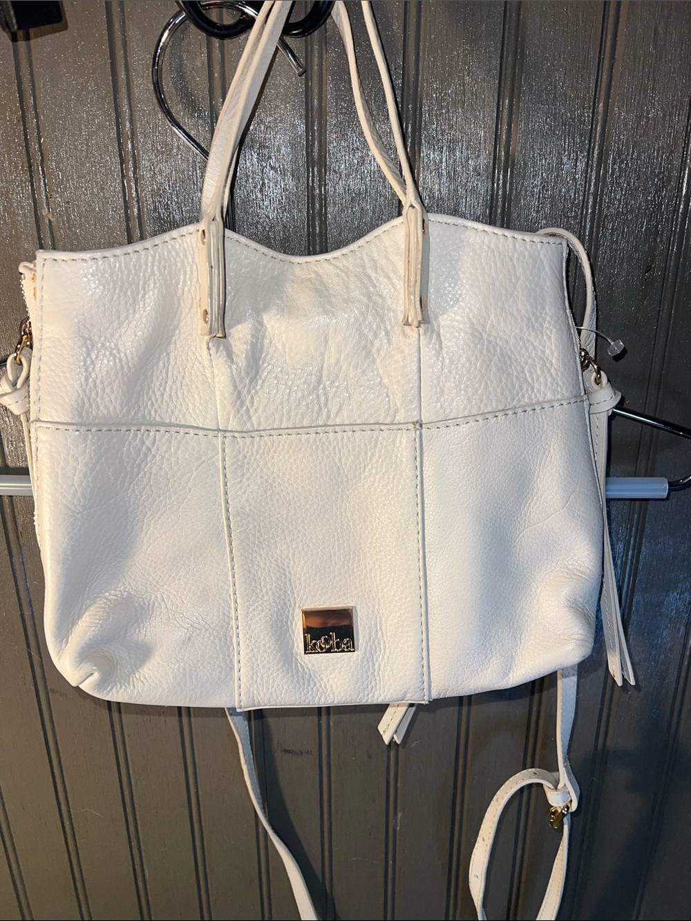 Kooba cream leather Bag